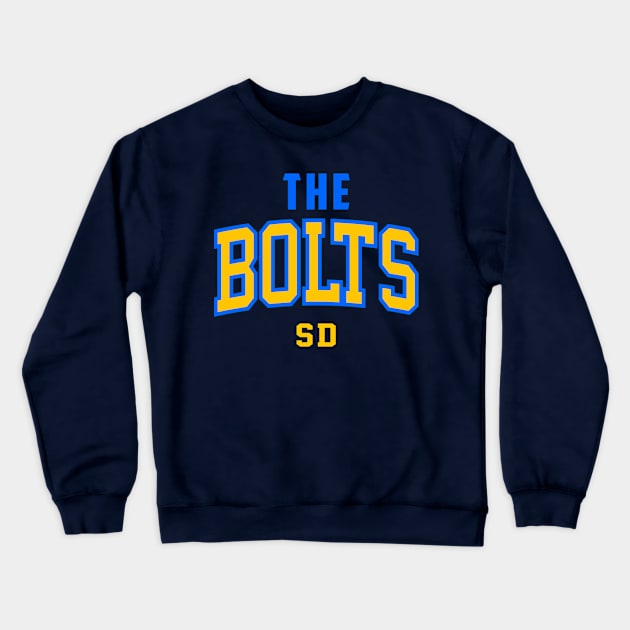 Throwback The Bolts Football SD Crewneck Sweatshirt by funandgames